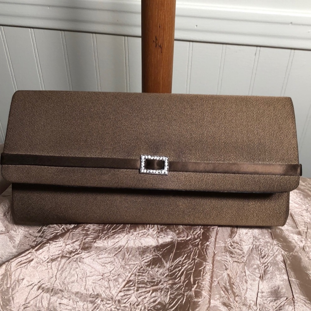 Coloriffics Copper Satin Clutch
